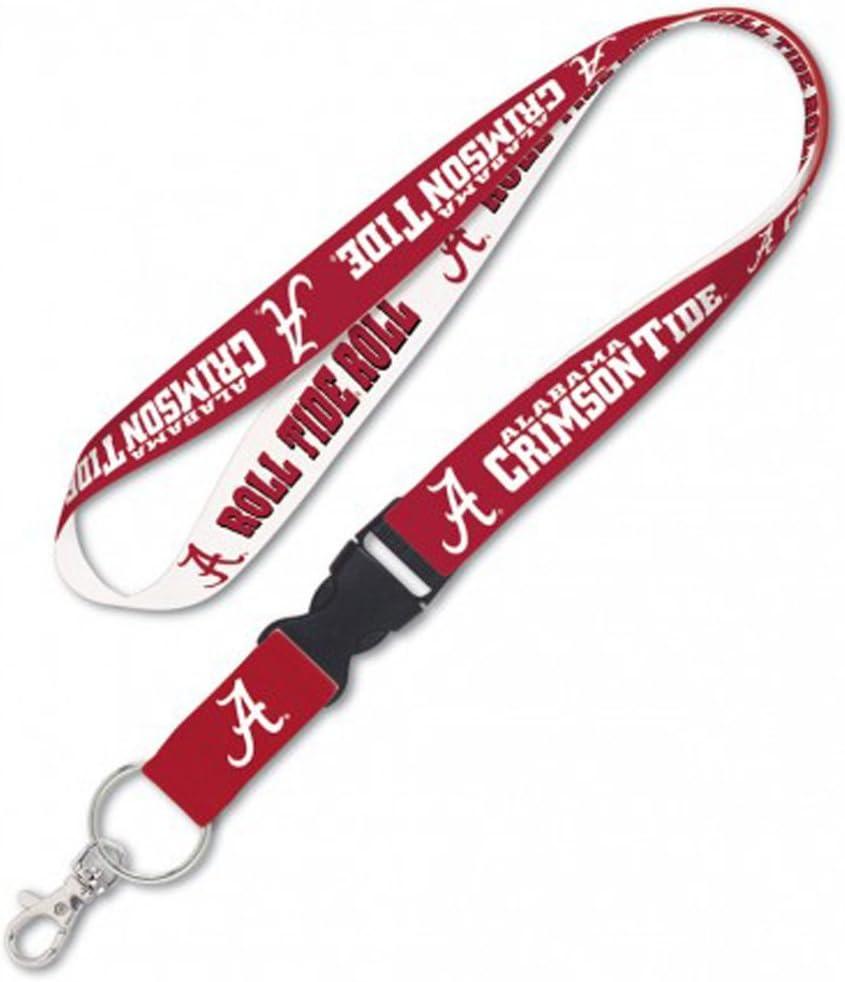 WinCraft Alabama Crimson Tide Premium Lanyard Key Chain, Roll Tide Edition