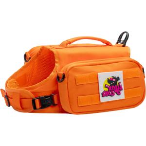 Dog Backpack for Small Medium Large Dogs,Adjustable Dog Backpack Harness with 2 Side Pockets,Vest Dog Pack for Travel,Hiking, Camping