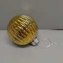 6in Large Christmas Ornaments Shatterproof Christmas Ball Ornaments Giant Xmas Tree Decoration Decorative Hanging Mercury Balls for Party, Home, Holiday (Gold, 4pc)