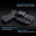 IWB Kydex Holster Fits: Glock 19 19x 25 44 45 Gen 3 4 5 &Glock 23 32 Gen 3 4Inside Waistband Concealed Carry for G19 G19x G23 G32 G32 G45 (Black, Right Handed)