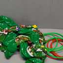 5 Pack Inflatable Christmas Tree Ring Toss Game with Pump, Holiday Party Games for Kids and Adults, Indoor Outdoor Christmas Decorations, Family Garden Toys