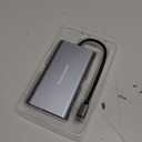 Hiearcool USB-C Docking Station for Laptop, Triple Display Dock with 4K HDMI & 1080p VGA, 11-in-1 USB-C Dock with Ethernet, 100W Charging for Home Office