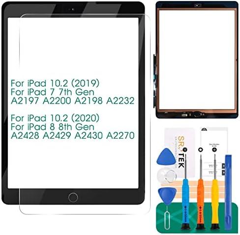 for iPad 7 7th Gen Touch Screen for iPad 8 8th Gen Screen Replacement for iPad 10.2 2019 Digitizer A2197 A2200 A2198 A2232 10.2 2020 A2428 A2429 A2270 A2430 (with Home Button) (Black)