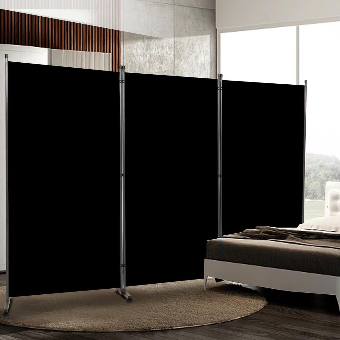 Morngardo Room Divider Folding Privacy Screens 3 Panel Partitions Dividers Portable Separating for Home Office Bedroom Dorm Decor