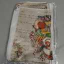 Bencailor 6 Pcs Vintage Christmas Kitchen Towels Christmas Dish Towel Set Absorbent Soft Microfiber Farmhouse Gray Winter Santa Snowman Hand Dishcloths Xmas Gifts Decorations for Kitchen Bathroom