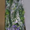 ATTGREAT Artificial Spring Flowers Outdoors UV Resistant Fake Greenery Plants Realistic Plastic Flowers Outside Faux Silk Wildflowers for Home Planter Porch Garden Decor, 12 Bundles (Multicolor)