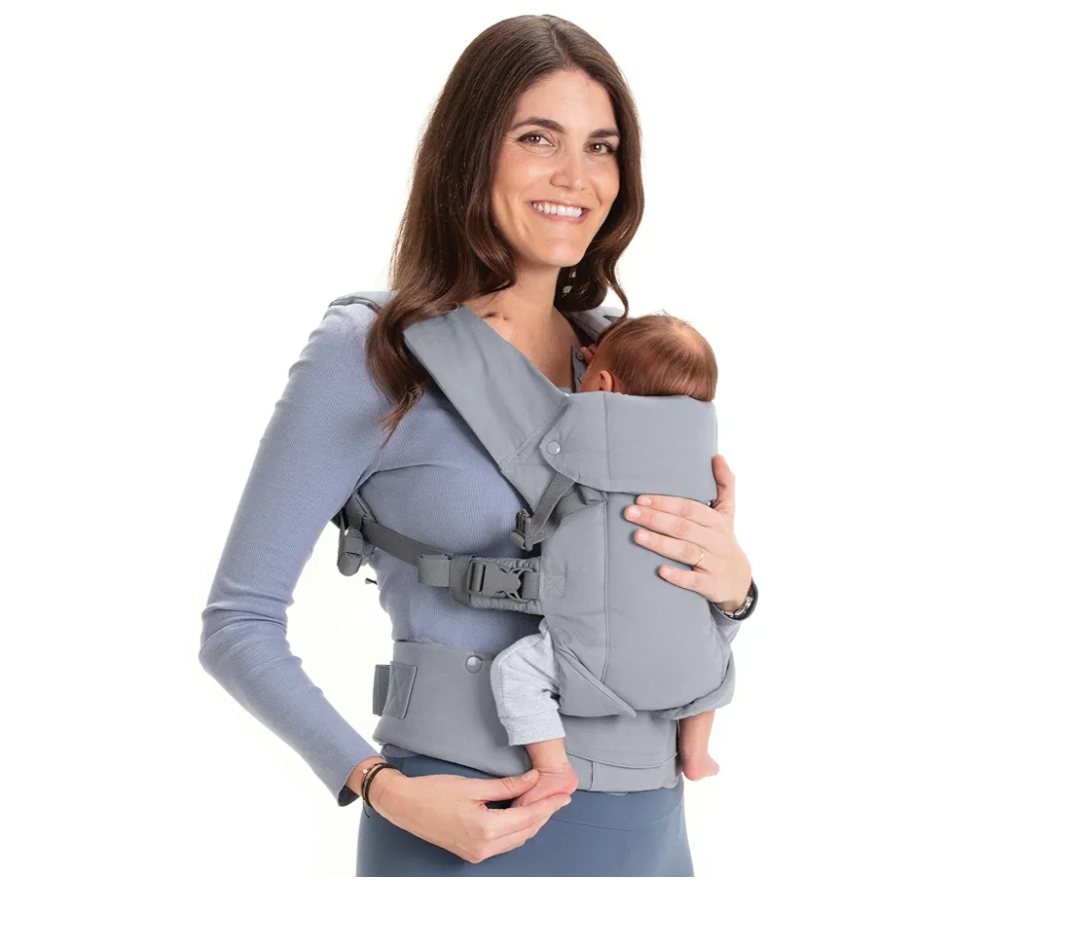 Beco Baby Carrier Gemini Newborn to Toddler-Front, Back and Hip Seat Carrier,Baby Carrier Backpack & Baby Front Carrier with Adjustable Seat,Ergonomic Baby Holder 7-35lbs (Grey)