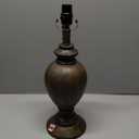 Antique Brown Table Lamp Base with Light Socket, 18"