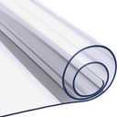 42 x 78 Inch 2mm Clear Plastic Table Protector Thick Wipeable PVC Vinyl Tablecloth Furniture Protective Desktop Liner Cover Waterproof Dining Tabletop Protection Desk Top Blotter Under Grill Mat Pad
