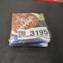 Creative Converting 331930 Football Party Beverage Napkins Brown