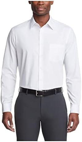 Van Heusen Mens Dress Shirt Regular Fit Poplin Solid 2XL