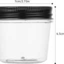 Plastic Mason Jars 4 oz 20 Pack Storage Containers with Lids | Clear,Plastic,Food Safe,BPA Free,Good sealing,See Through,Leak Resistant,Wide Mouth Design