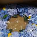 Kmise Summer Spring Wreath for Front Door,26" Big Blue Hydrangea Lemon Wreath for Door Window Hanging Wedding Party Dcor