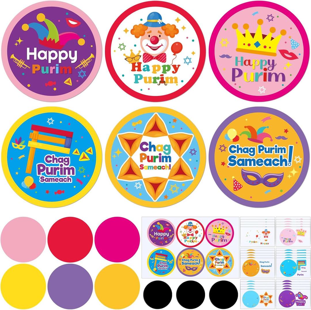 30 Sets Purim Crafts Purim Decorations Make Your Own Magnet Arts Craft Kit DIY Decor Gifts for Home Party Favor Holiday Decoration Game Activities Supplies