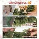 6FT Christmas Cedar Garland Thick & Lush, Real Touch Faux Greenery Christmas Garland for Mantle, Fireplace, Porch, Outdoor & Indoor Holiday Decorations (2 Pcs)