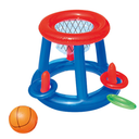 INFLATABLE 2 IN 1 GAME BASKETBALL AND RING TOSS Inflates to 21.65x19.69inches