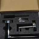 JunSun Chrome Toilet Paper Holder Wall Mounted Double Post Pivoting Toilet Paper Roll Holder Polished Chrome Bathroom Toilet Paper Holder Metal Modern Silver Bathroom Tissue Holder Mega Roll TP Holder