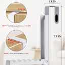 2-Packs Over the Door Hanger Hooks with Extra Anti-slip Pads, Metal Folding Clothes Drying Racks for Laundry, Dorm, Portable Space Saving Coat Towels Organizer Rack for Travel, Hanging Storage