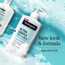 Neutrogena Ultra Gentle Foaming Facial Cleanser, Fragrance Free Hydrating Face Wash for Sensitive Skin, Daily Non Over Drying Makeup Remover, Hypoallergenic, Soap & Dye Free, Non-Comedogenic, 16 Fl Oz