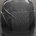 2 Front Car Seat Covers Fit for Ford Flex 2012-2019 Waterproof Faux Leather Seat Cushion Protector (2 Seats, Black&Grey)