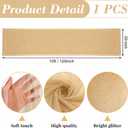 1 Pc First Communion Decorations Gauze 10 ft Table Runner Glitter Metallic Foil Sheer Tulle Chiffon Cheesecloth Sequin Table Runner for Wedding Party Anniversary Birthday (Gold)