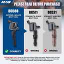 MAS Ignition Coils DG508 and Motorcraft OEM Spark Plugs SP413 Compatible with Ford F-150 Mustang V8 4.6L pack of 8