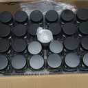 Glass Spice Jars with Label and Stainless Steel Lids (24 x 4oz) Spice Containers with 240 Labels, Shaker Inserts, Steel Funnel, Empty Square Empty Square Seasoning Organizer (Black)