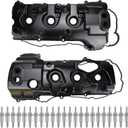 Aluminum Engine Valve Covers Compatible with Ford Expedition F-150 F150 Transit-150 Transit-250 Transit-350 HD Lincoln Navigator 3.5L V6 TURBOCHARGED 2013 2014 2015 2016 2017 2018 2019 2020 2021 2022