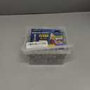 300Pcs #10 x 1 Inch Galvanized Metal Roofing Screws, Hex Head Drill Point Sheet Metal Roof Screw with Rubber Washer, EPDM Washer, with Hex Drive Bit.