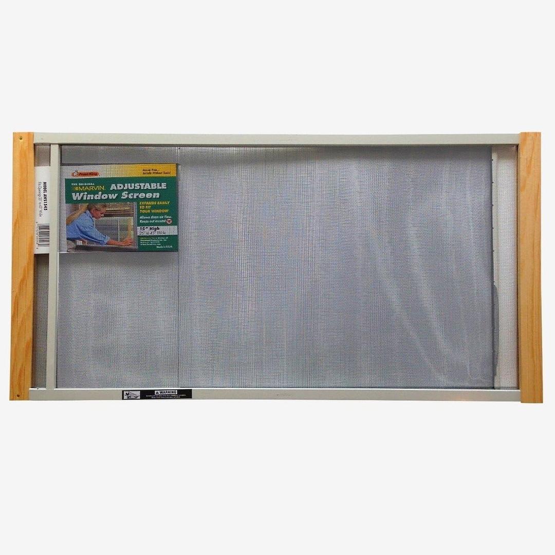 Frost King AWS1537 WB Marvin Adjustable Window Screen, 15" high, fits 21 - 37" wide