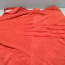Geyecete Pineapple Grid Fast Drying Super Absorbent Dog Cat Bath Robe Towel - Red, XL