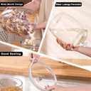 4 Pcs Candy Cookie Jar, 74 oz Clear Plastic Jars with Lids Apothecary Jars Candy Buffet Storage Containers Airtight Food Canister Home Organization for Kitchen Laundry and Party