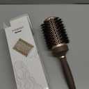 FIXBODY Hair Brush, Round Brush for Blow Drying, Curling, Styling, Nano Thermal Ceramic & Ionic Tech, Boar Bristle, 3.3 inch, 2 inch Barrel, for Women, Volume & Shine, Brown, Hair Brush for Thick Hair