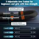 Relife Twister Arm Trainer,40-130lbs Arm Trainer for Forearms & Chest Muscle Training Workout,Adjustable Spring Resistance Chest Exercise, Portable Home Gym Strength Equipment for Men & Women