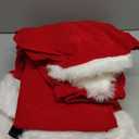 ADOMI Santa Claus Costume for Men Adults Santa Suit 11pcs Mens Red Deluxe Christmas Clause Outfit Cosplay Vacation Suits Set (Medium)