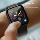 3 x 3 Pack Multi-Color Cases with Tempered Glass Screen Protector for Apple Watch Series 7/8/9 45mm, Navy Blue + Wine Red(Dark Red) + Pine Green, Smooth Touch, Easy Installation, Full Screen Shield, High Protection