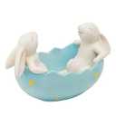 Braxio Outdoor Table Decor Bunny Figurine - Home Tabletop Decoration Spring Bunny Candy Bowl Collectible Figurines 5x2.5x3 Inch