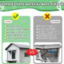 Plastic Outdoor Cat House with Escape Door, Waterproof 2 Story Outdoor Houses for Feral Cats Outside Cat Shelter, Spacious, Clean and Assemble Easily