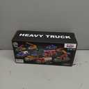 SMILESSKIDDO Fire Truck Toy - 1:12 Large Friction Powered Fire Rescue Truck with Water Pump, Extendable Ladder, Lights & Siren Sounds, Christmas Birthday Gift, Kids Toys for Age 3, 4, 5, 6, 7