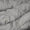 Litanika Linen Grey Comforter Set California King Size, 3 Pieces Cal King Lightweight Solid Bedding Comforter Set, All Season Fluffy Bed Set (104x96In Comforter & 2 Pillowcases)