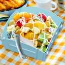 Camping Floded Cutting Silicone Board with Ceramic knife, Cutting, Plate mat, Cleaning basket All In One,Space-saving & easy to carry,Gifts for Campers Happy Camper,Camping Accessories for RV Campers