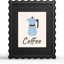YESKAY 11x14 Wavy Picture Frame,Cute Scalloped Wooden Frame with Real Glass, 11x14 in