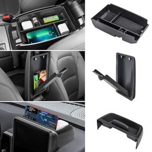 Neepiar 3PCS Center Console Organizers Compatible with 2021-2024 Ford Bronco Sport CX430 Dash Storage Tray and Armrest Storage Box Armrest Hidden Tray Interior Accessories