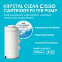 INTEX C530 Cartridge Filter Pump for Above Ground Pools: 530 GPH Pump Flow Rate - Auto Timer - HydroAeration Technology - Includes Type A Filter Cartridge - Turnover Rate/System Flow 475 GPH