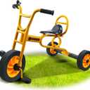 Kids Tricycle for Ages 3+, Preschool Daycare Playground Kids Balance Bike, Home Toddler Trike with Bell and Rubber Wheels, Boys and Girls Indoor/Outdoor Play Equipment