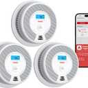 X-Sense Smart Smoke Detector Carbon Monoxide Detector Combo with Replaceable Battery, Wi-Fi Smoke and Carbon Monoxide Detector with Real-Time App Notifications, SC07-WX, 3-Pack