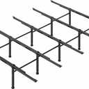 Bed Frame Support System - 5 Cross Rails and 10 Adjustable Legs,Universal Strong Center Support Beams for Full, Queen and King,California King Metal/Wood/Upholstered Bed