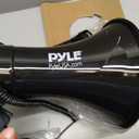 Pyle 50W Megaphone Bullhorn - Portable, Automatic Siren & Adjustable Volume, Projection Range Up to 1200 Square Yards, Aux Input, Talk, Siren, Music, Whistle, & Record, Shoulder Strap