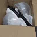 DAZONGE 2 Packs Halloween Decorations Outdoor, Spooky Halloween Ghost Decor with Remote String Lights Battery Operated, Easy to Assemble Ghost Decorations for Front Porch Yard