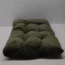 WONDER MIRACLE Fuzzy Deluxe Pet Beds, Super Plush Dog or Cat Beds Ideal for Dog Crates, Machine Wash & Dryer Friendly (22" x 30", M-Olive Green)